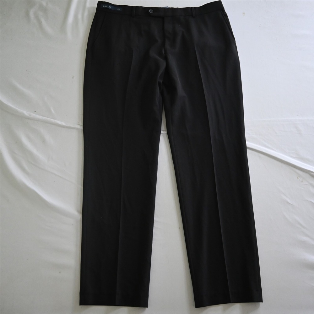 Ballin 36x32‎ Black M55229374 Commuter Garbardine Comfort Eze Mens Dress Pants